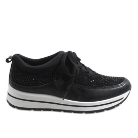 Zapatillas deportivas negras en la plataforma F-2831 negro Zapatillas deportivas negras en la plataforma F-2831 negro