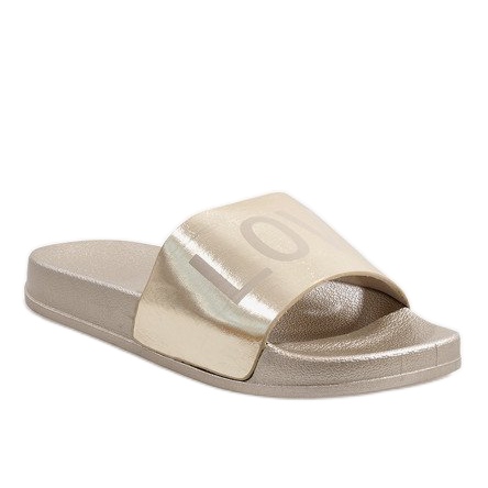 Pantuflas doradas Love 812A dorado