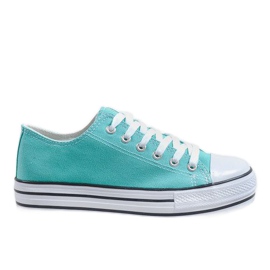 Zapatillas de menta en la plataforma B72B-11 verde