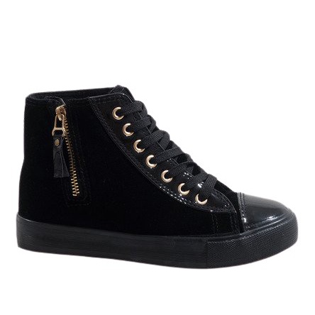 Zapatillas altas negras JX-95 negro