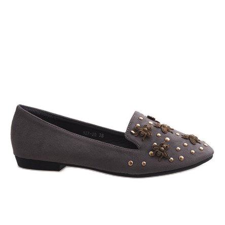 Mocasines bailarinas grises 6979-P