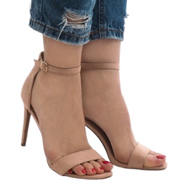 Sandalias de ante rosa SY-31P