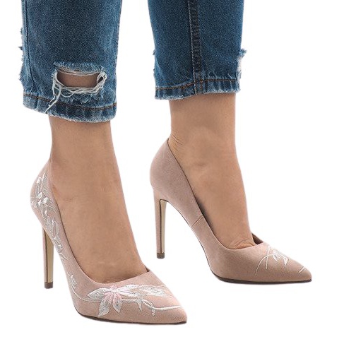 Tacones altos ante rosa 16032-18 rosado