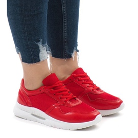 Zapatos deportivos rojos de moda LS180406
