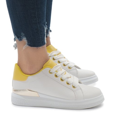 Zapatillas blancas en la plataforma 353 blanco Zapatillas blancas en la plataforma 353 blanco