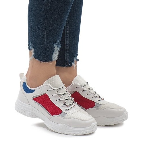 Calzado deportivo multicolor de moda YM-31 blanco Calzado deportivo multicolor de moda YM-31 blanco