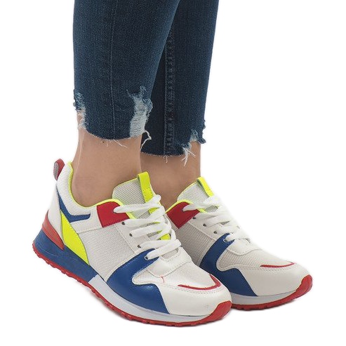 Zapatillas deportivas de moda multicolor 2018-7 Azul blanco rojo verde