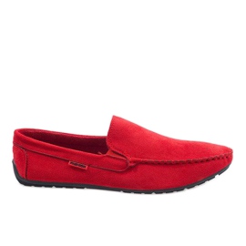 Zapatos bajos elegantes rojos Mocasines AB96K-2