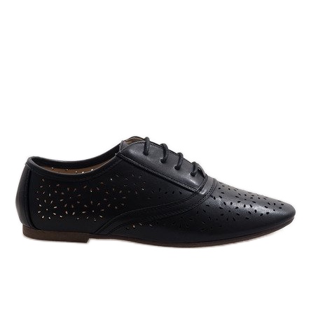 Zapato de jazz calado negro oxford 3