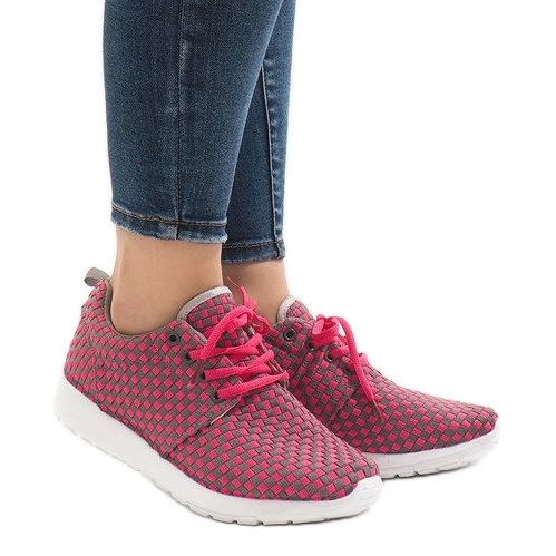 Zapatillas deportivas rosa A5126 rosado