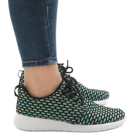 Deportivas negras 619 negro multicolor