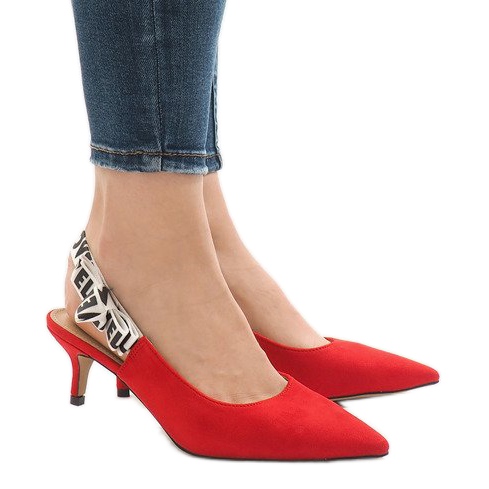Zapatos rojos con tacón HD-33
