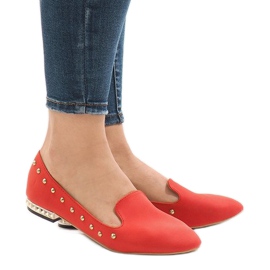 Mocasines rojos ZHC-980 bailarina