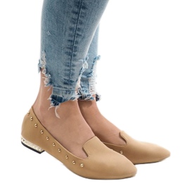 Mocasines camel bailarinas ZHC-980 marrón Mocasines camel bailarinas ZHC-980 marrón