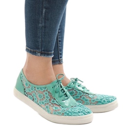 Zapatillas HC235 de encaje verde multicolor