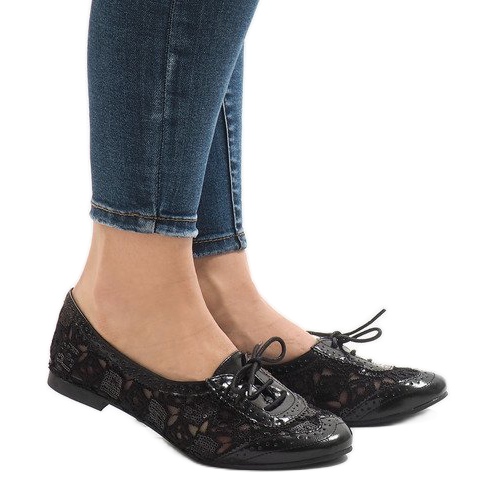 Zapatillas HC236 de encaje negro