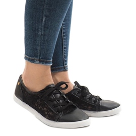 Zapatillas JX05 de encaje negro