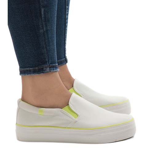 Zapatillas blancas plataforma GF-41 blanco