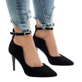 Zapatos negros con tacón B-54