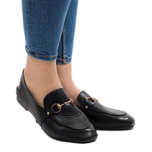 Mocasines bailarina YJX001 negros