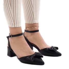 Sandalias negras de tacón 1702-2 negro