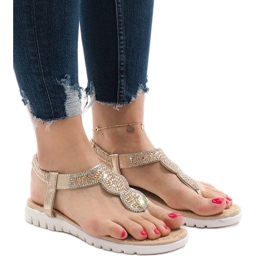 Sandalias adornos dorados S11