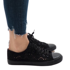 Zapatillas RL-673 de encaje negro