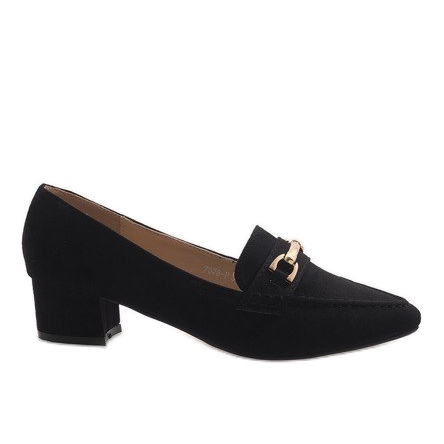 Tacones altos ante negro 7078-P