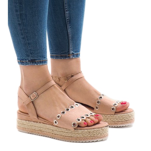 Sandalia plataforma rosa 99-46 rosado