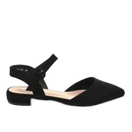 Sandalias bailarinas 77-100 negras negro