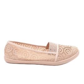 Zapatillas 1148-Y de encaje rosa rosado