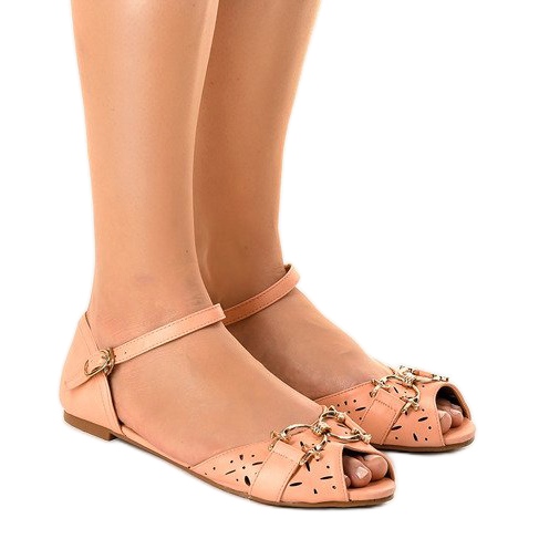 Sandalias rosas con hebilla GF-180 rosado