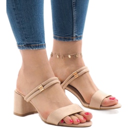 Tacones beige M806
