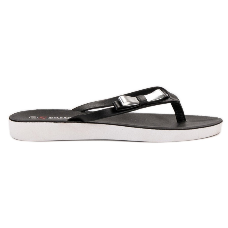 Seastar Chanclas con lazo negro