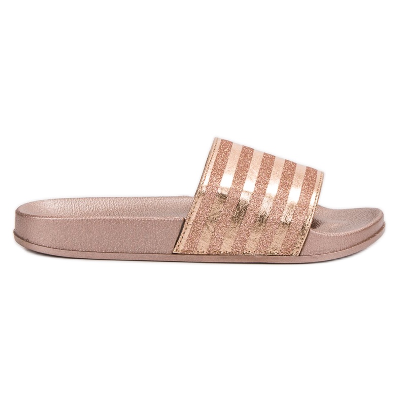 Weide Pantuflas Con Brillo rosado