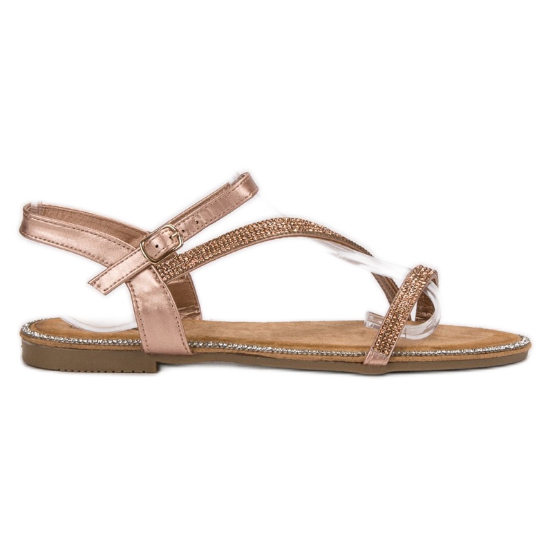 SHELOVET Sandalias Clásicas Con Circonita amarillo SHELOVET Sandalias Clásicas Con Circonita amarillo