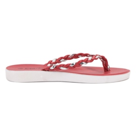 Seastar Chanclas Trenzadas Rojas rojo