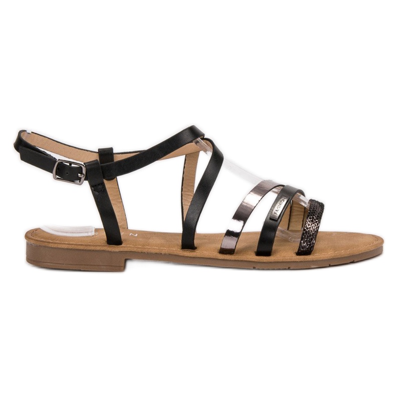 Erynn Sandalias negras casuales negro