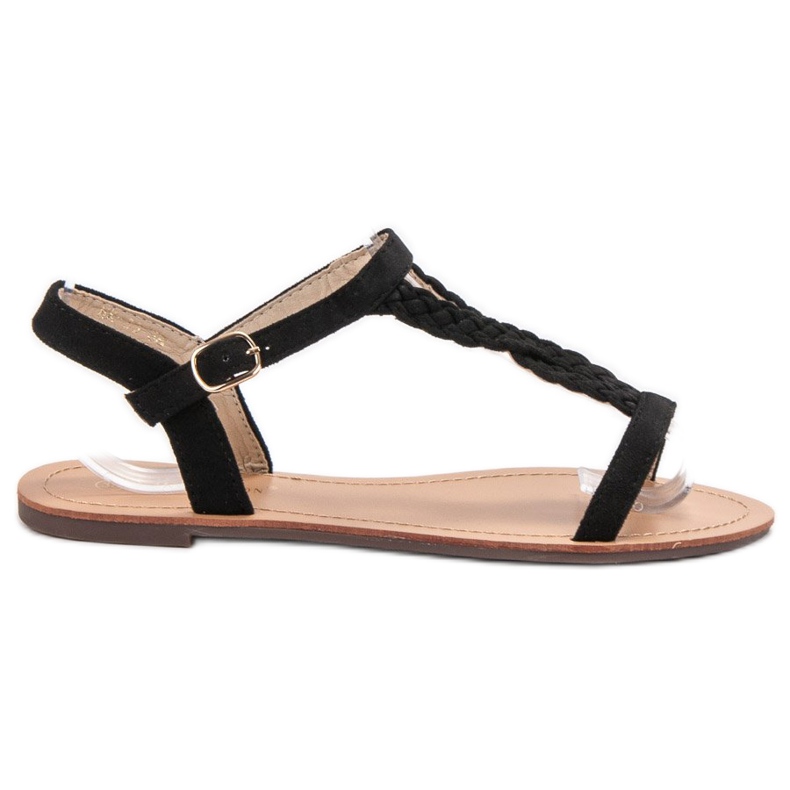 Ch. Creation Sandalias de gamuza negro