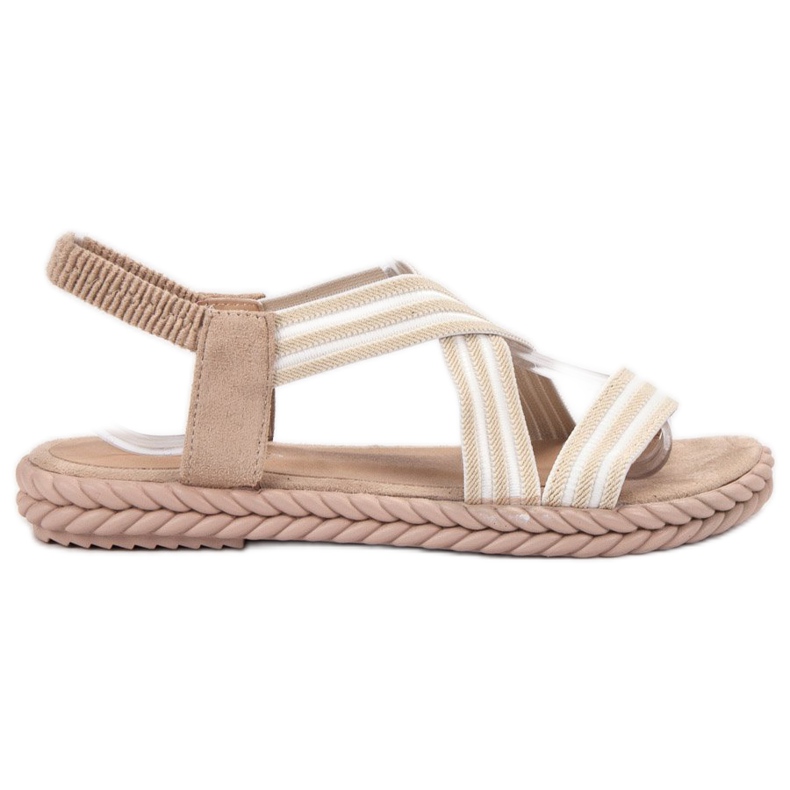 SHELOVET Sandalias de mujer cómodas marrón