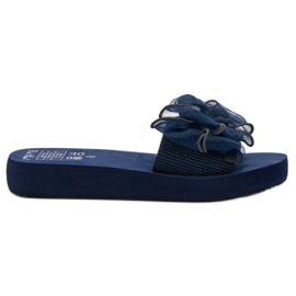 Best Shoes Pantuflas De Espuma Con Lazo azul