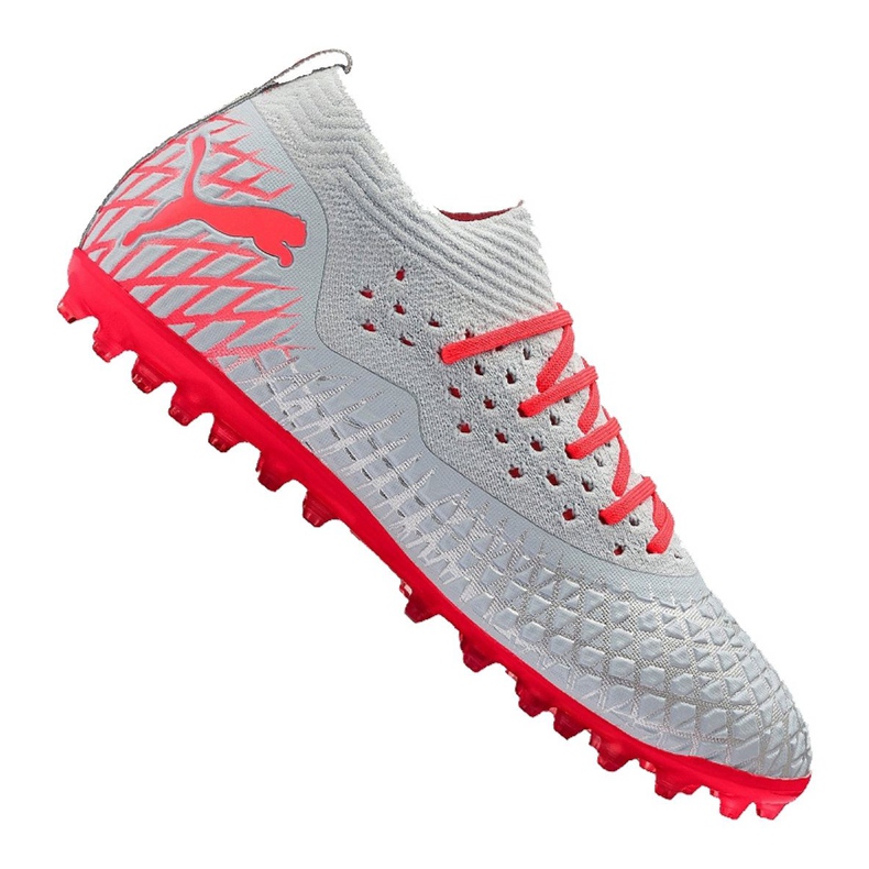 Botas de fútbol Puma Future 4.2 Netfit Mg M 105681-01 multicolor gris Botas de fútbol Puma Future 4.2 Netfit Mg M 105681-01 multicolor gris