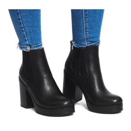 Botas en el talón con elástico X9098 Negro