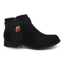 Botines de ante Jodhpur boots H1911 Black negro