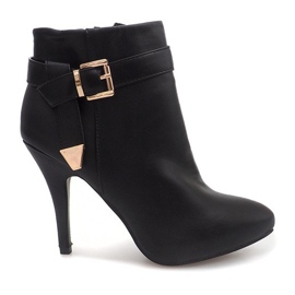 Botas Elegantes De Tacón Alto 6-148 Negro
