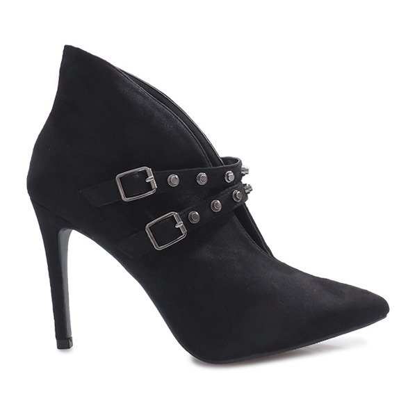 Botas negras con tacón de aguja Karine negro