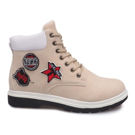 Botas de madera con aislamiento SJ1679-5 Beige Botas de madera con aislamiento SJ1679-5 Beige