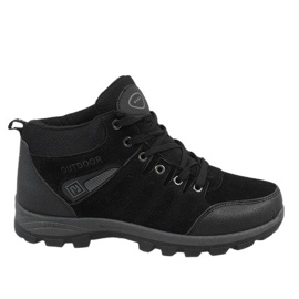 Botas de nieve negras aisladas KFT001 negro