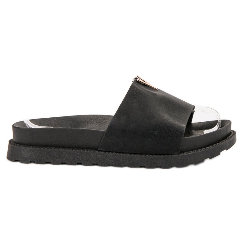 SHELOVET Zapatillas en la plataforma negro
