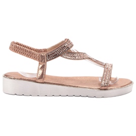 Bestelle Sandalias sin cordones en la plataforma rosado